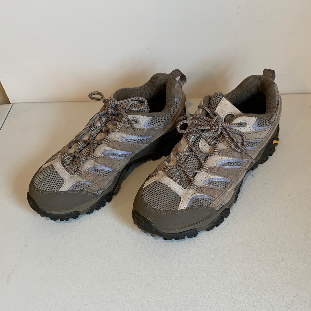 Merrell Moab 2 Ventilator Women’s Size 11 Gray and Blue Athletic Hiking Shoes - Picture 2 of 11